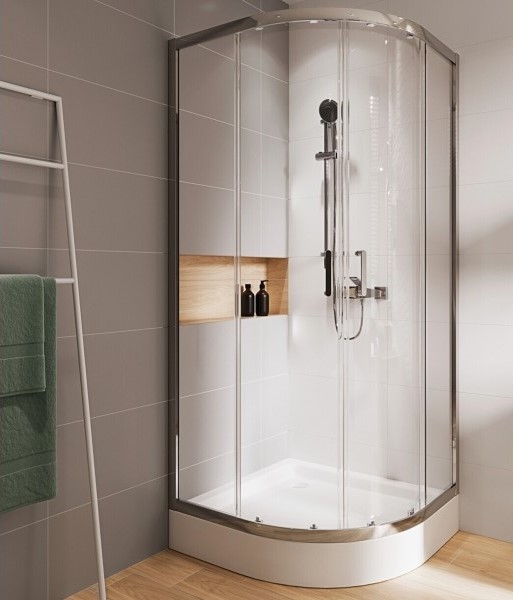 Душова кабіна напівкругла Basic 90х90х185 Cersanit - Зображення 74547452-f2ae9.jpg