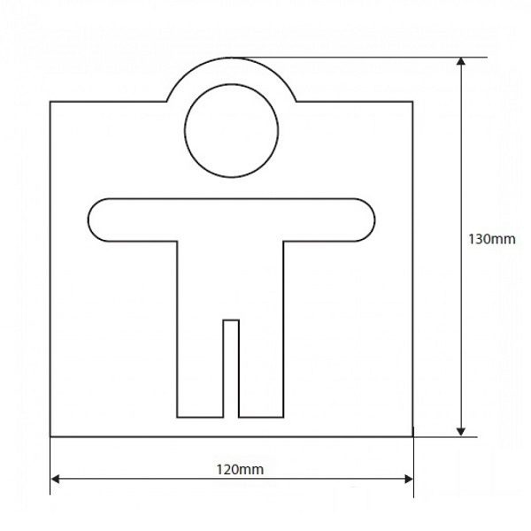 Табличка ”Чоловічий туалет” Hotel (111022035), Bemeta - Зображення 74d16-2035.jpg