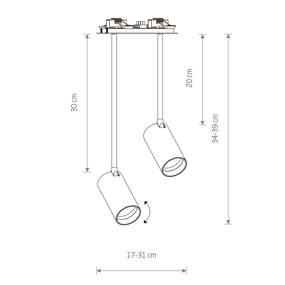 Спот MONO SURFACE LONG II BLACK-GOLD (7682), Nowodvorski - Зображення 7682-.jpg