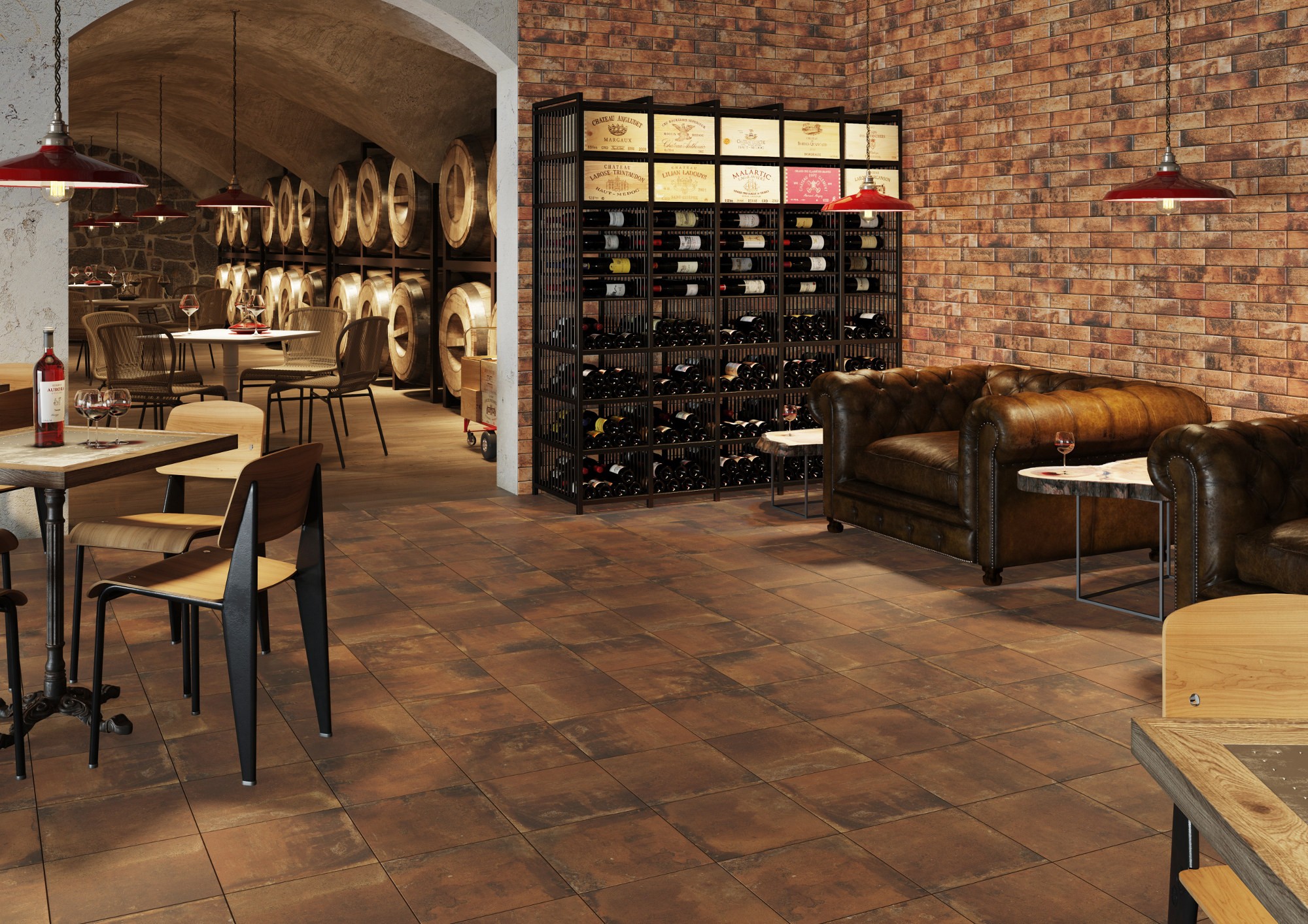 Плитка фасадна Piatto Red 74x300x9 Cerrad - Зображення 76e88-piatto_red_30x30cm.jpg