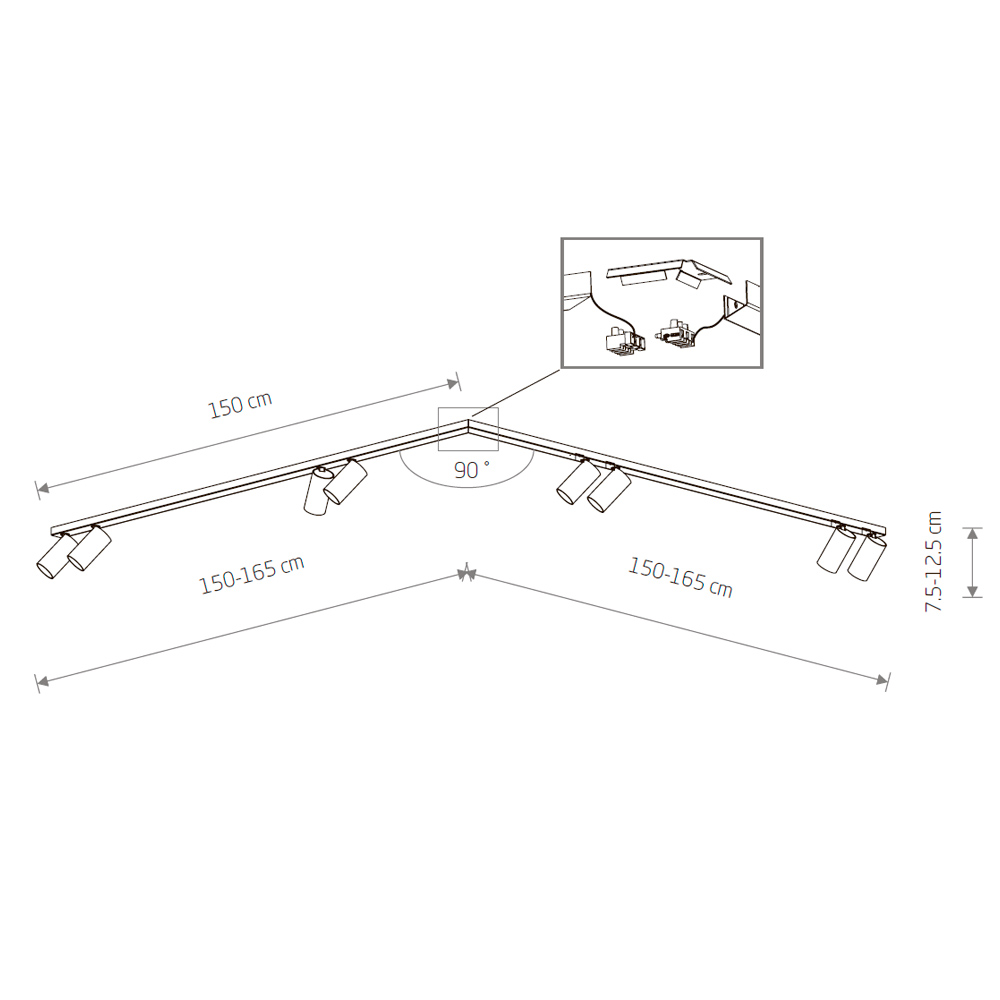 Спот MONO CORNER VIII 2X150 BLACK-GOLD (7700), Nowodvorski - Зображення 7700-.jpg