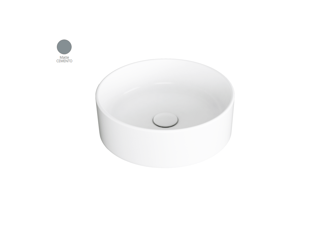 Умивальник 40 FORIU FO01CM Cemento Matte SIMAS - Зображення