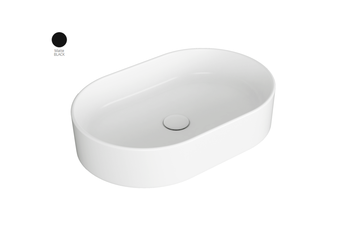 Умивальник 60 FORIU FO02NM Black Matte SIMAS - Зображення