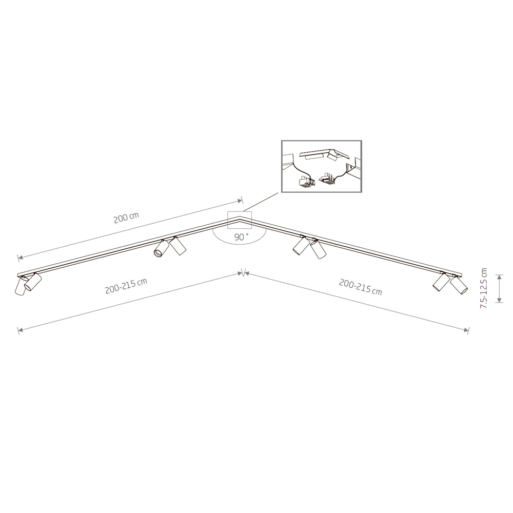 Спот MONO CORNER VIII 2X200 SOLID BRASS (7757), Nowodvorski - Зображення 7757-.jpg