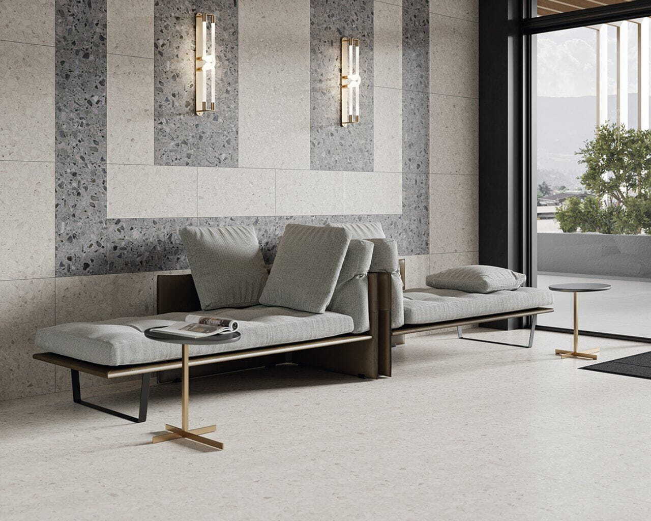 Плитка керамогранитная Terazzo Graphite RECT 298x598x8 Paradyz - Зображення 78133667-2d156.jpg