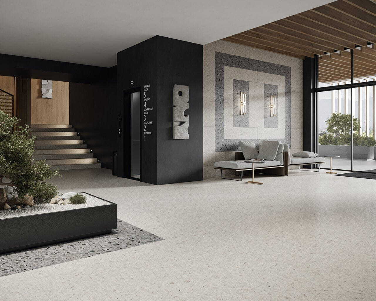 Плитка керамогранитная Terazzo Grey RECT 598x598x8 Paradyz - Зображення 78133700-128f3.jpg