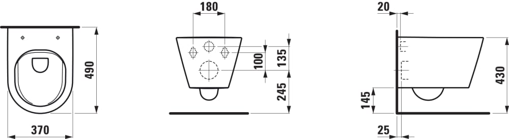 Унітаз підвісний Kartell by Laufen Rimless H8203337570001 White matt LAUFEN - Зображення 78502560-23f8c.jpg