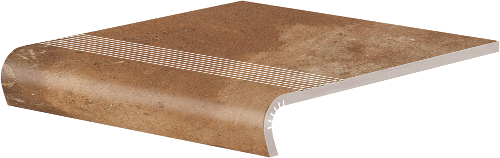 Сходинка з капіносом V-shape Piatto Terra 320-50x300x9 Cerrad - Зображення