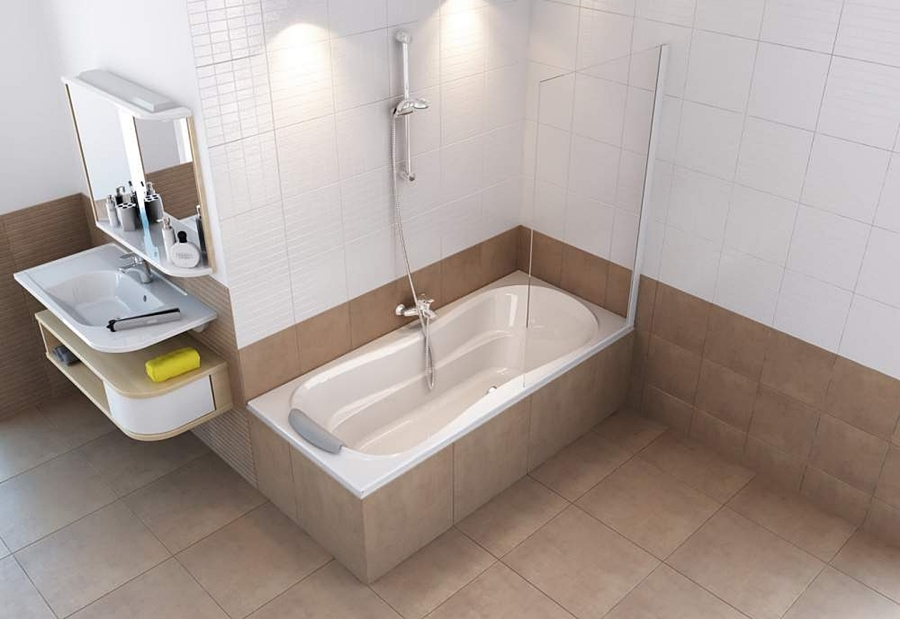 Шторка для ванны неподвижная одноэлементная PVS1-80 Transparent (79840300Z1), RAVAK - Зображення 79840300Z1-2.jpg