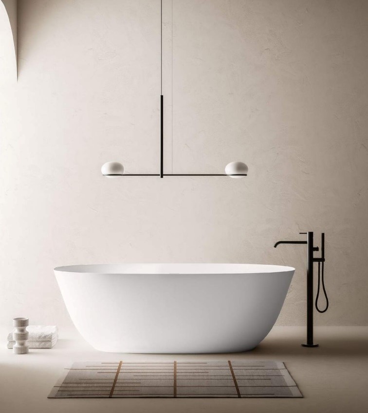 Ванна овальная Yary 170х75 White Matt VS1707558SO AF - Зображення