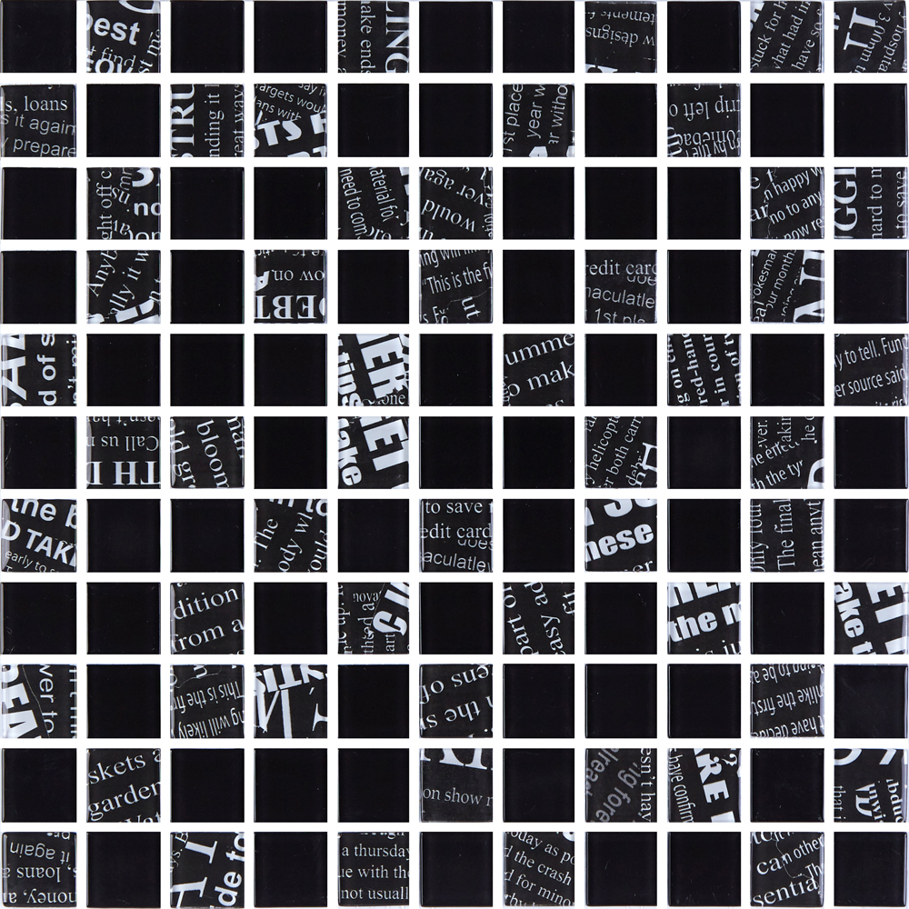 Мозаїка GMP 0425049 С2 Print 45-Black 00 300×300x4 Котто Кераміка - Зображення