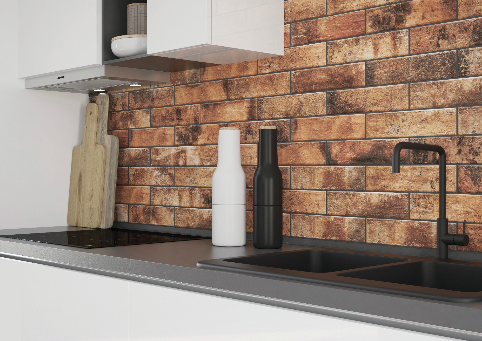 Плитка фасадна Piatto Red 74x300x9 Cerrad - Зображення 7b853-piatto_red_detal.jpg