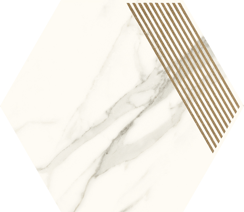 Декор Calacatta Hexagon B 171x198x9,4 Paradyz - Зображення