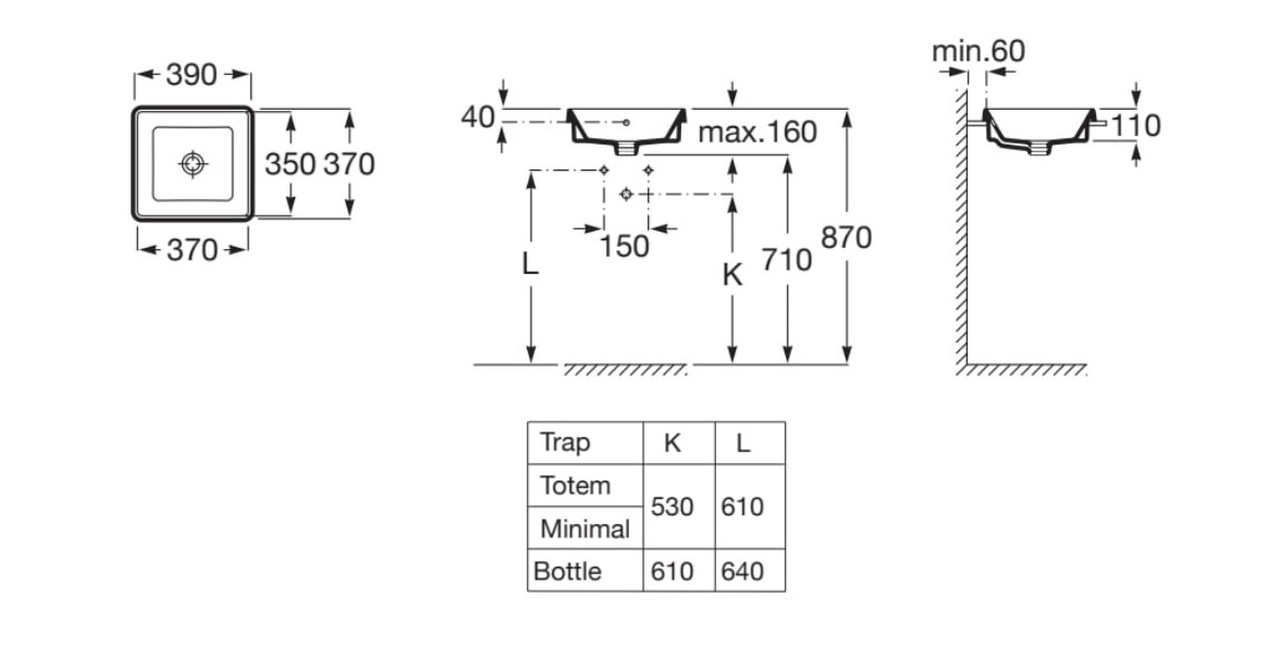 Умивальник Alter 390x370 A3270Y7000 Roca - Зображення 80841031-002b2.jpg