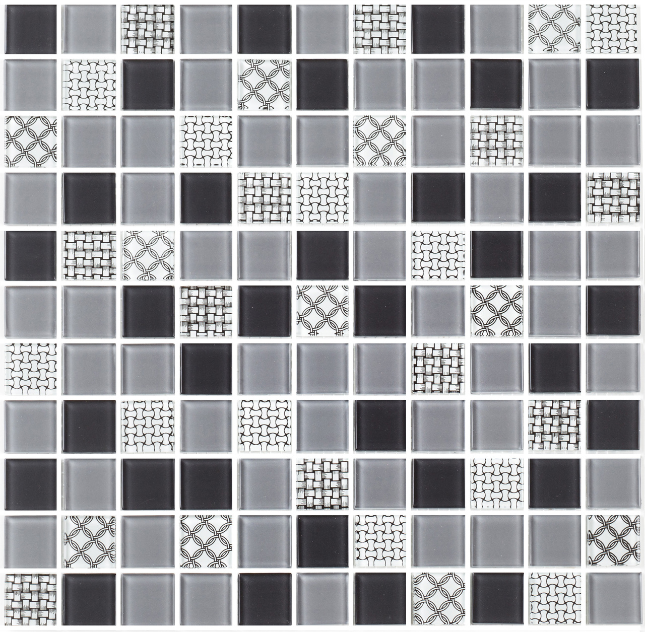 Мозаїка GM 4053 C3 Gray M-Gray W-Structure 300x300x4 Котто Кераміка - Зображення