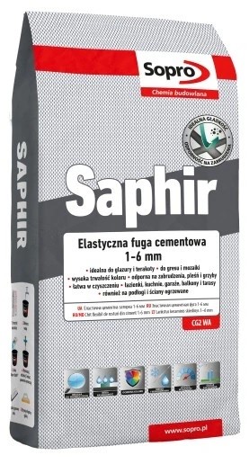 Затирка для швів Sopro Saphir 9521 коричневий №52 (3 кг) - Зображення