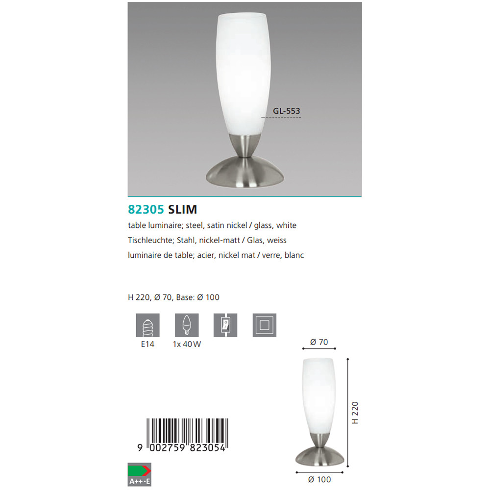 Настільна лампа SLIM (82305), EGLO - Зображення 82305--.jpg
