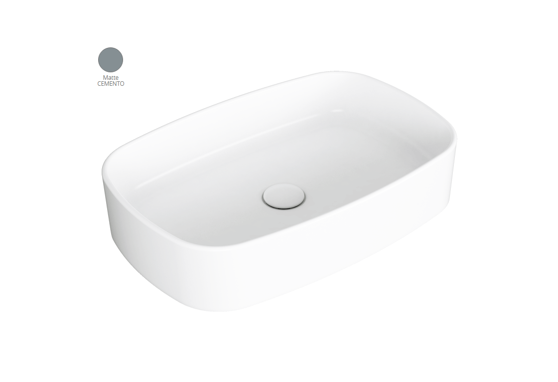 Умивальник 60 FORIU FO04CM Cemento Matte SIMAS - Зображення