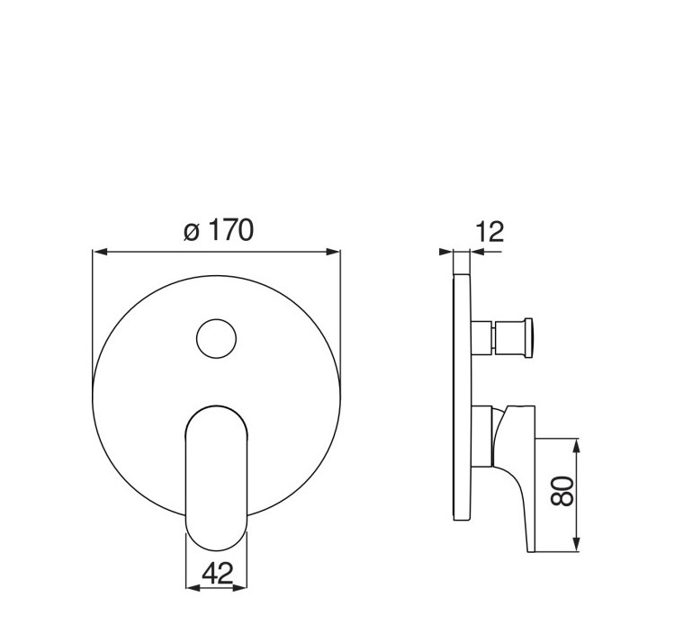 Змішувач для душу YOYO Chrome YO126100-ECR Nobili - Зображення 85277701-a9b7b.jpg