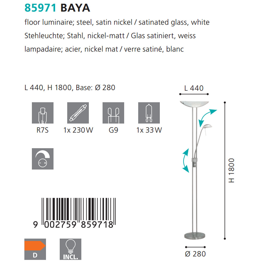 Торшер BAYA (85971), EGLO - Зображення 85971--.jpg