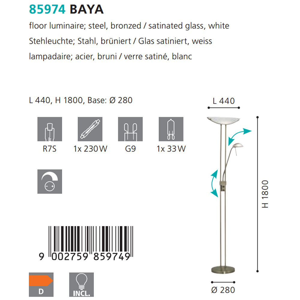 Торшер BAYA (85974), EGLO - Зображення 85974--.jpg