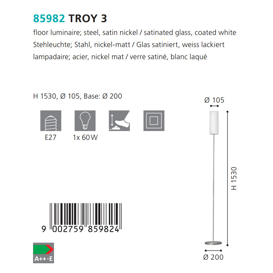 Торшер TROY 3 (85982), EGLO - Зображення 85982--.jpg