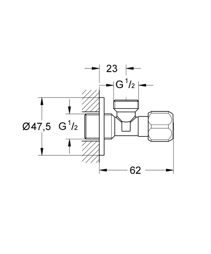 Вентиль кутовий (2201600M), Grohe - Зображення 85e93-22061-2.jpg