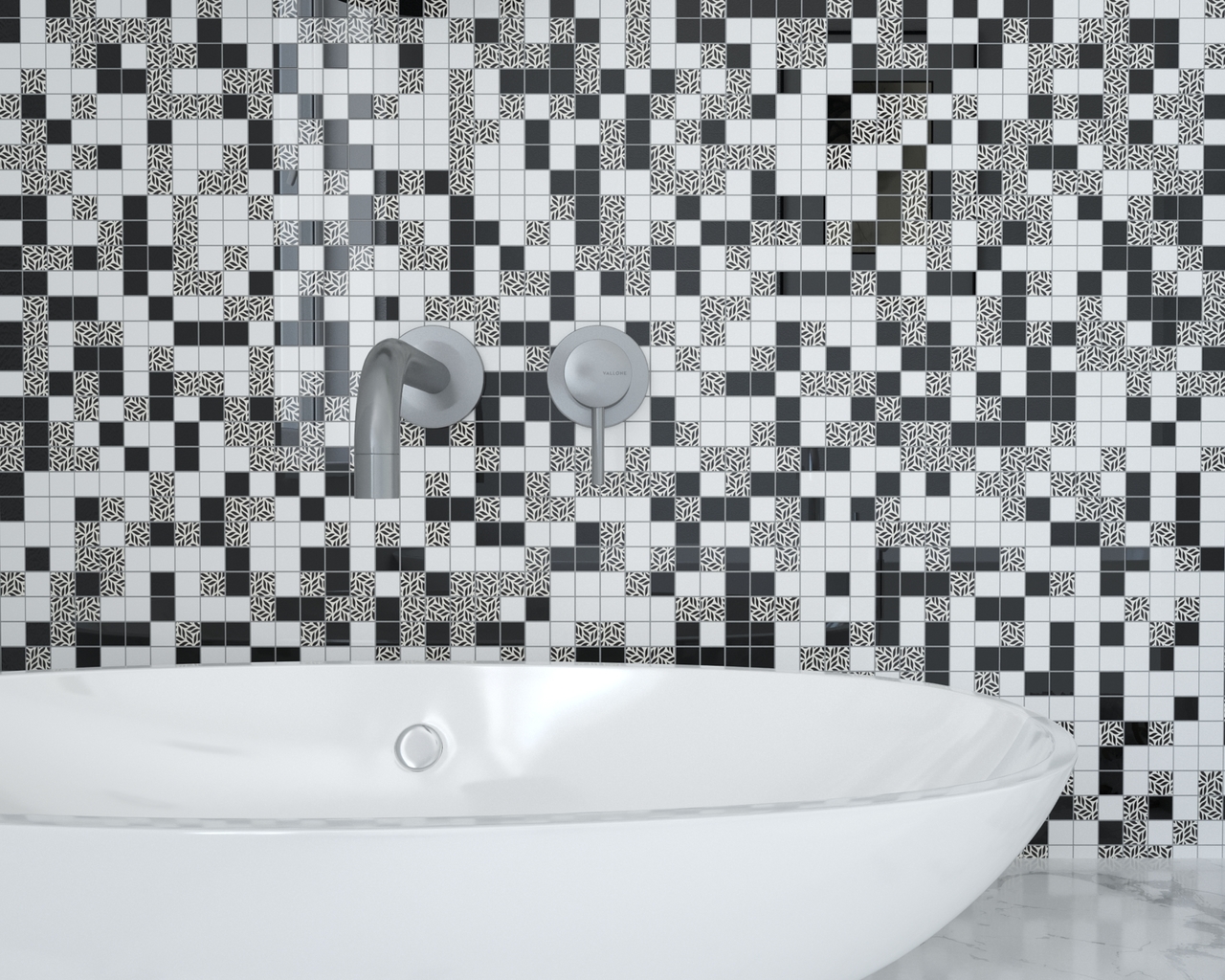 Мозаїка GMP 0825011 С3 Print 10-Black-White 300×300x8 Котто Кераміка - Зображення 86015-1.2.jpg