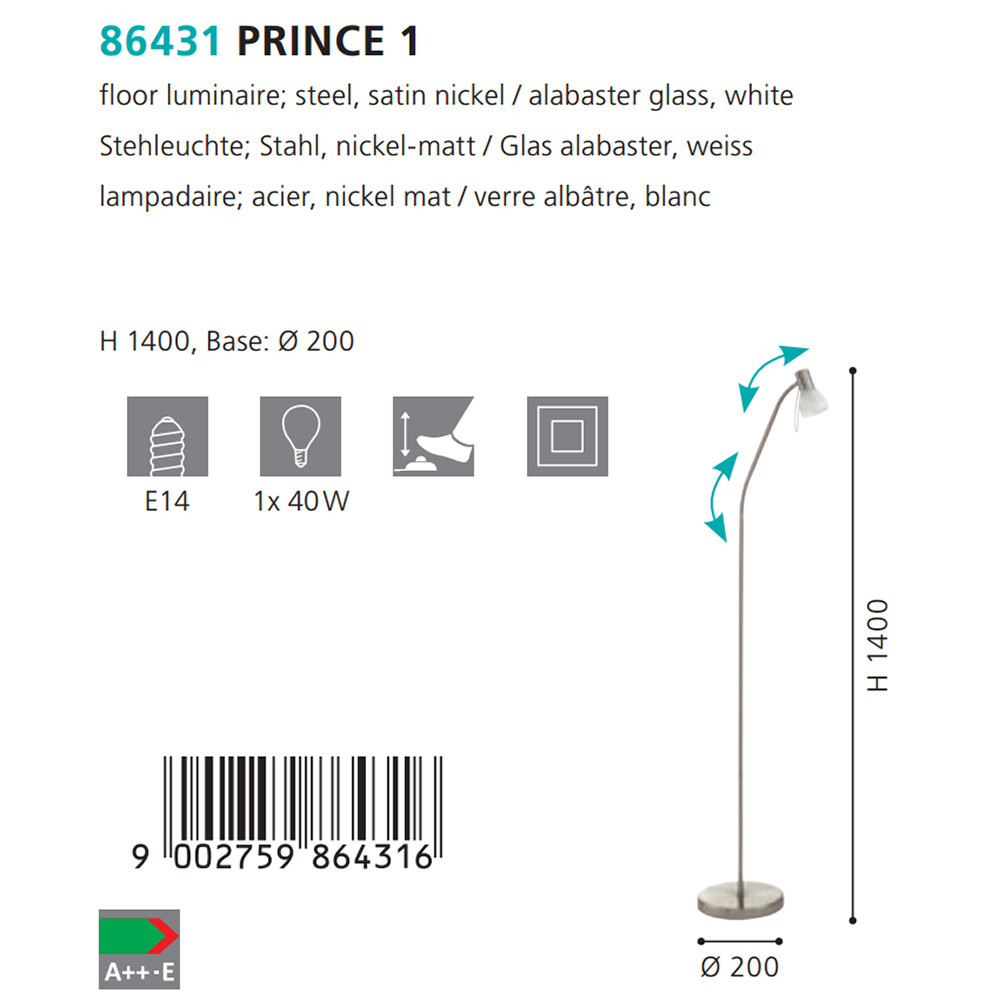 Торшер PRINCE 1 (86431), EGLO - Зображення 86431--.jpg