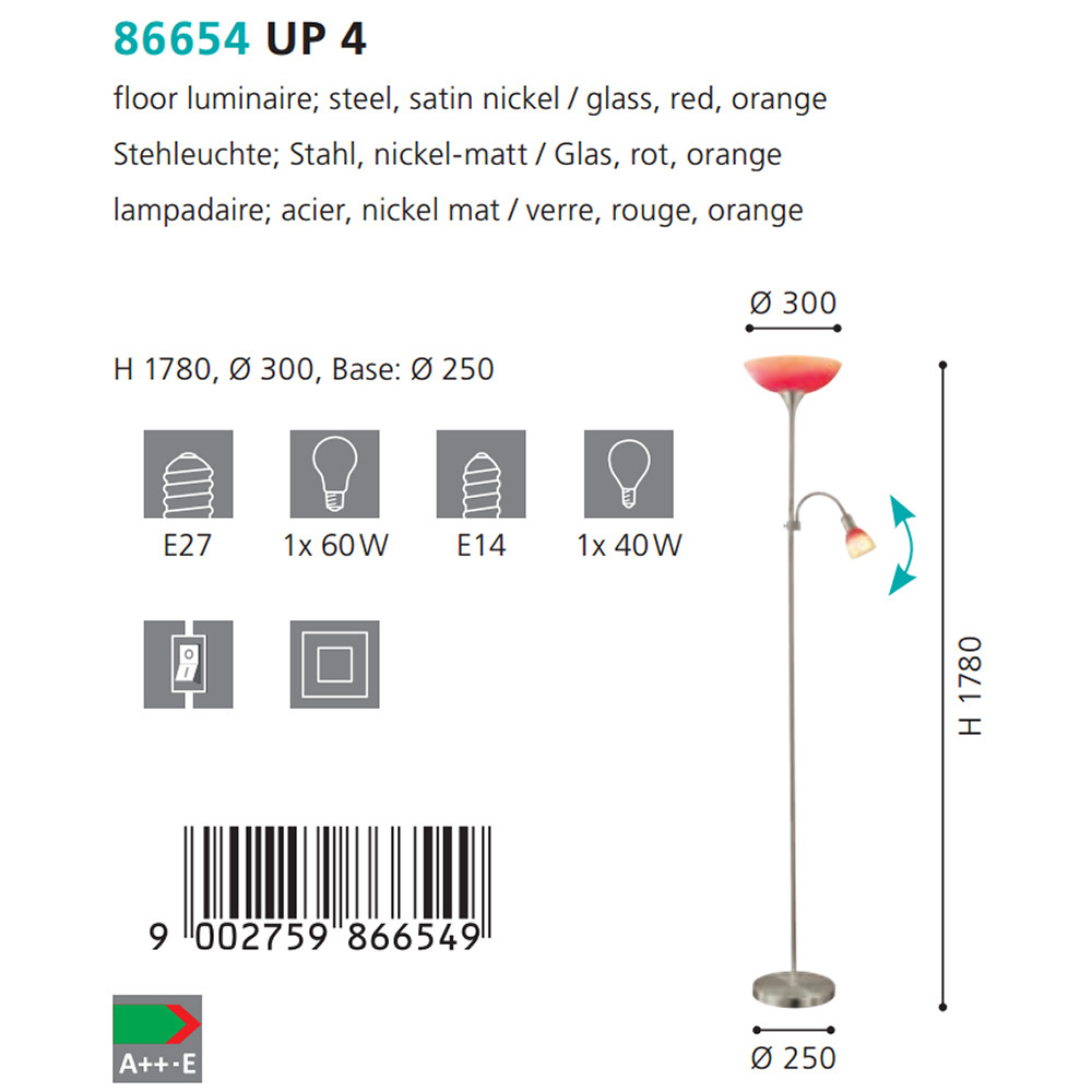 Торшер UP 4 (86654), EGLO - Зображення 86654--.jpg