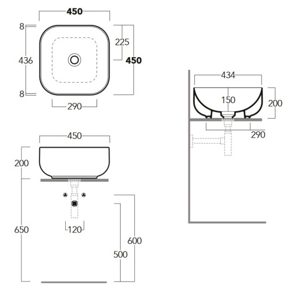 Умивальник Balloon 45 BA03 Glossy White SIMAS - Зображення 87590029-1e015.jpg