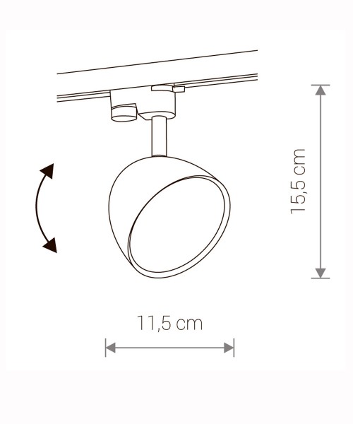 Трековий світильник PROFILE VESPA BLACK (8825), Nowodvorski - Зображення 8825--.jpg