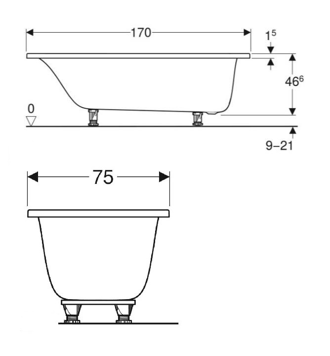 Ванна прямоугольная с ножками Tawa Slim rim 170x75 554.121.01.1 Geberit - Зображення 89076076-de6a3.jpg