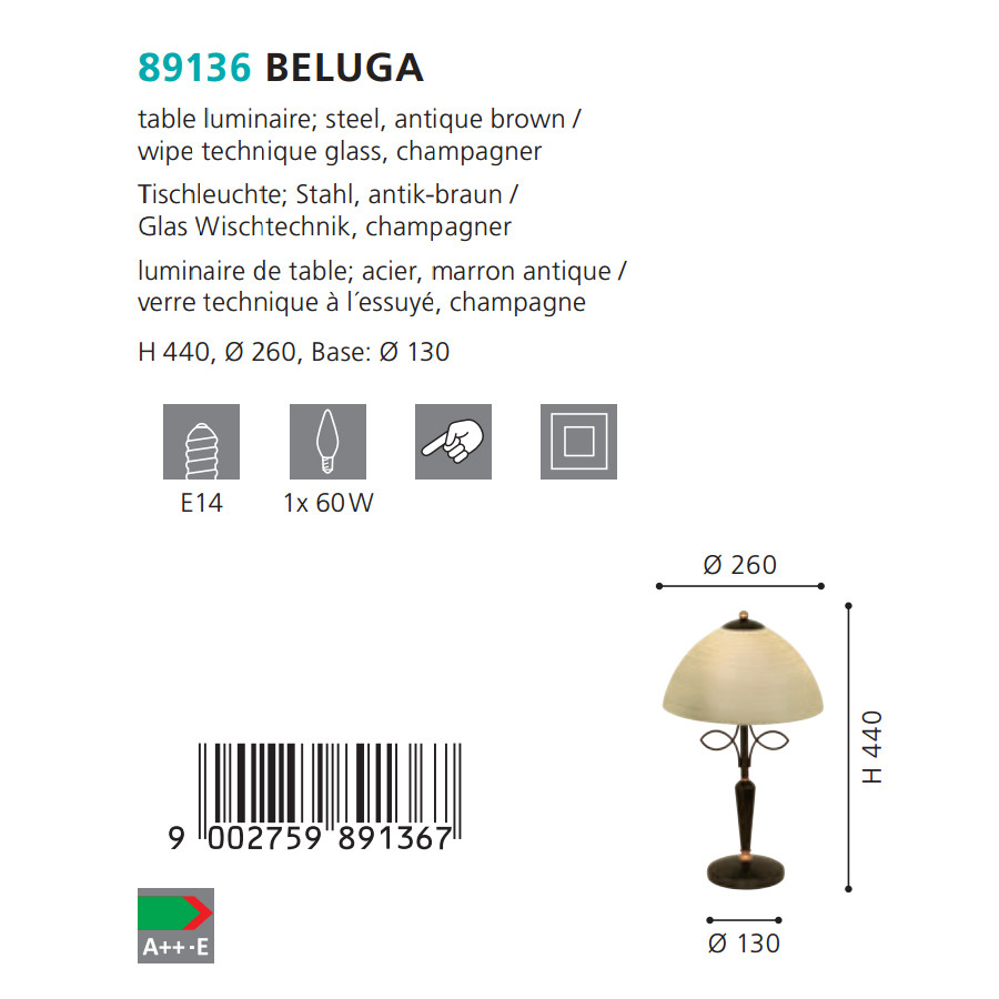 Настільна лампа BELUGA (89136), EGLO - Зображення 89136--.jpg