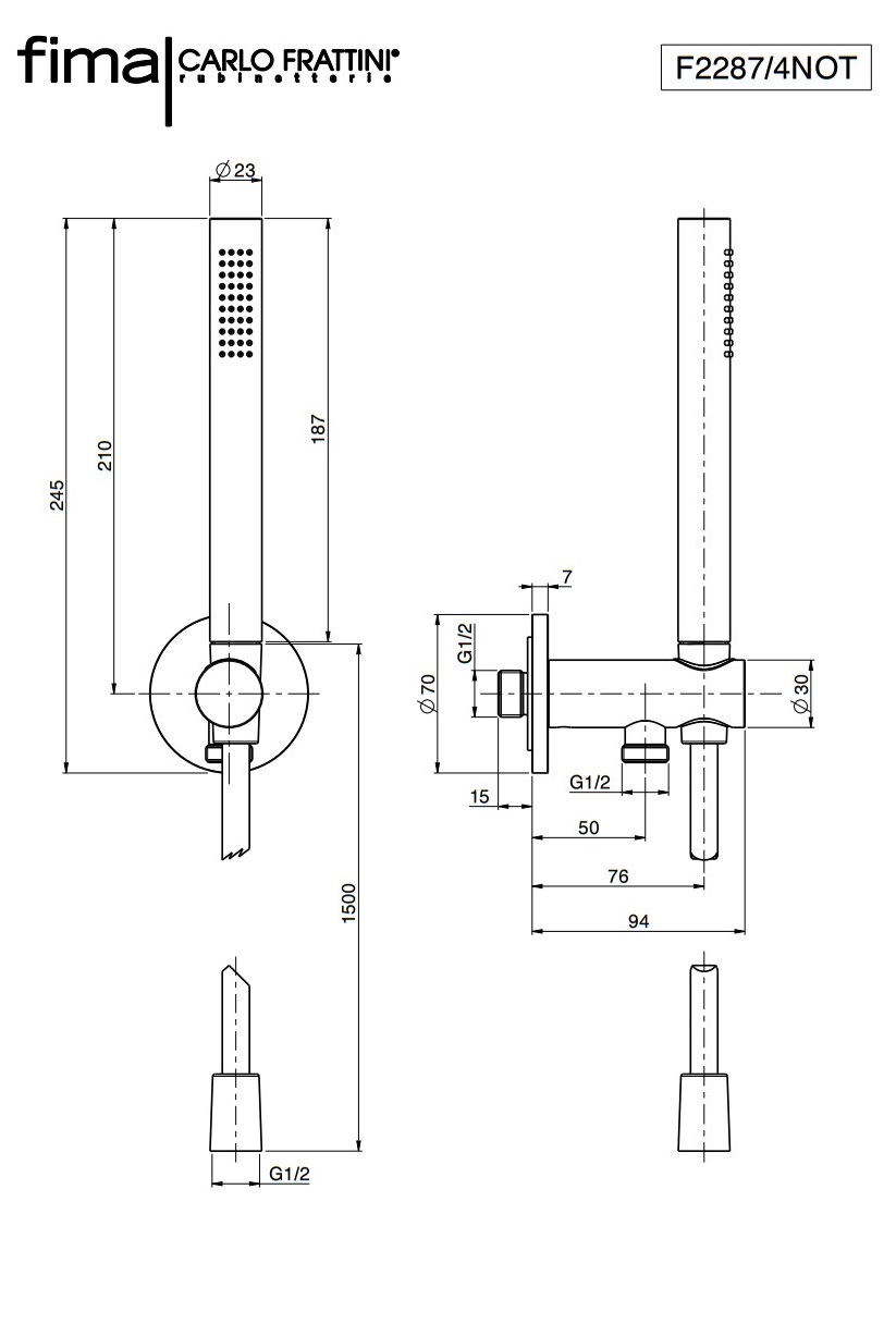 Душовий набір Wellness Brushed nickel F2287-4NOTSN Fima - Зображення 89638931-982b5.jpg