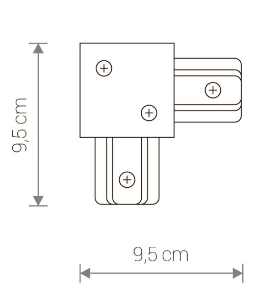 Конектор кутовий PROFILE RECESSED L-CONNECTOR WHITE (8970), Nowodvorski - Зображення 8970--.jpg