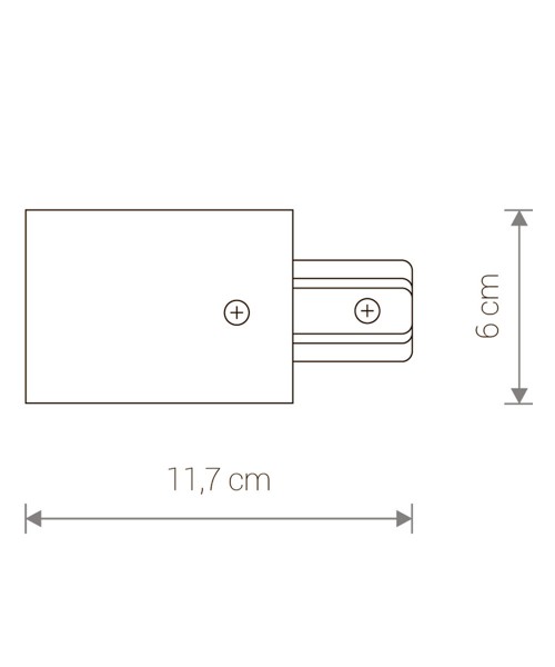 Ввід живлення PROFILE RECESSED POWER END CAP BLACK (8973), Nowodvorski - Зображення 8973--.jpg