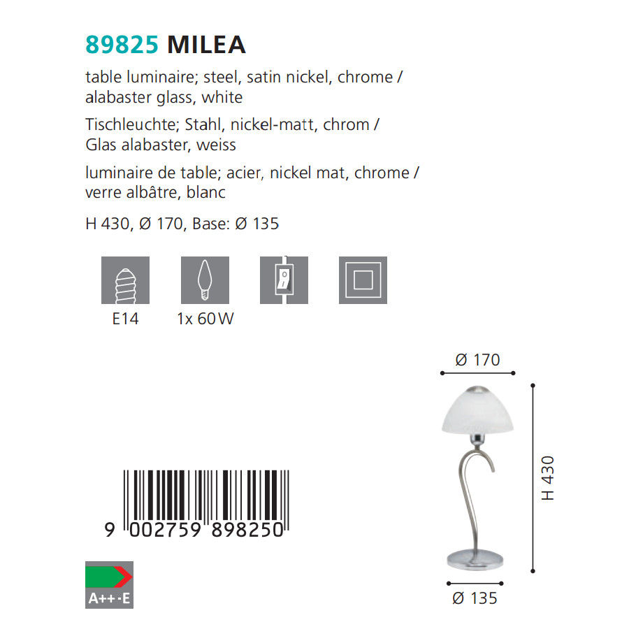 Настільна лампа MILEA (89825), EGLO - Зображення 89825--.jpg