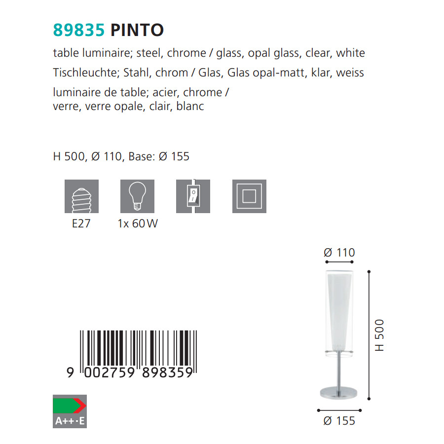 Настольная лампа PINTO (89835), EGLO - Зображення 89835--.jpg