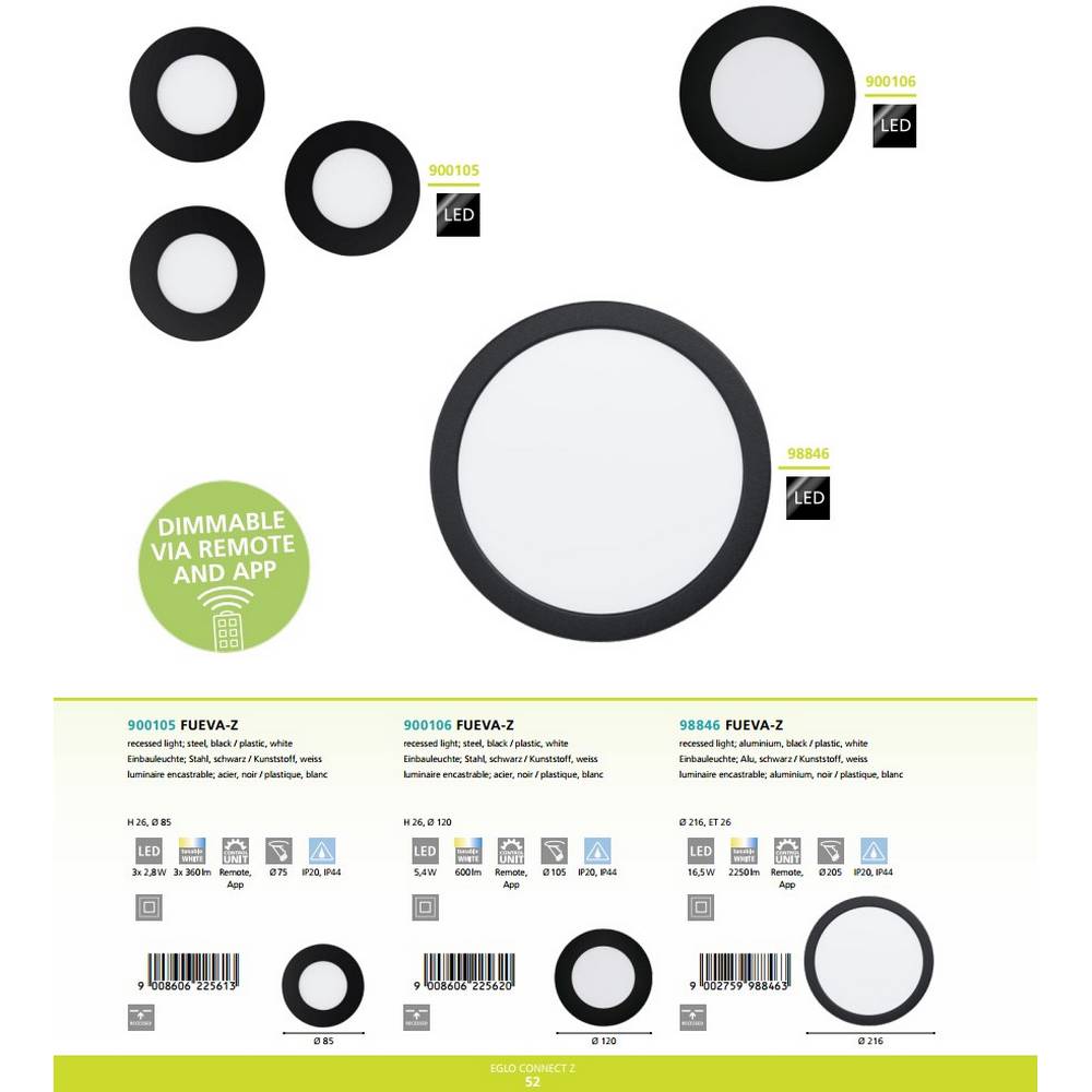 Точковий світильник Fueva-Z (900106),EGLO - Зображення 900106-.jpg