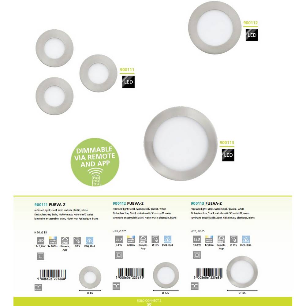 Точковий світильник Fueva-Z (900112),EGLO - Зображення 900112-.jpg