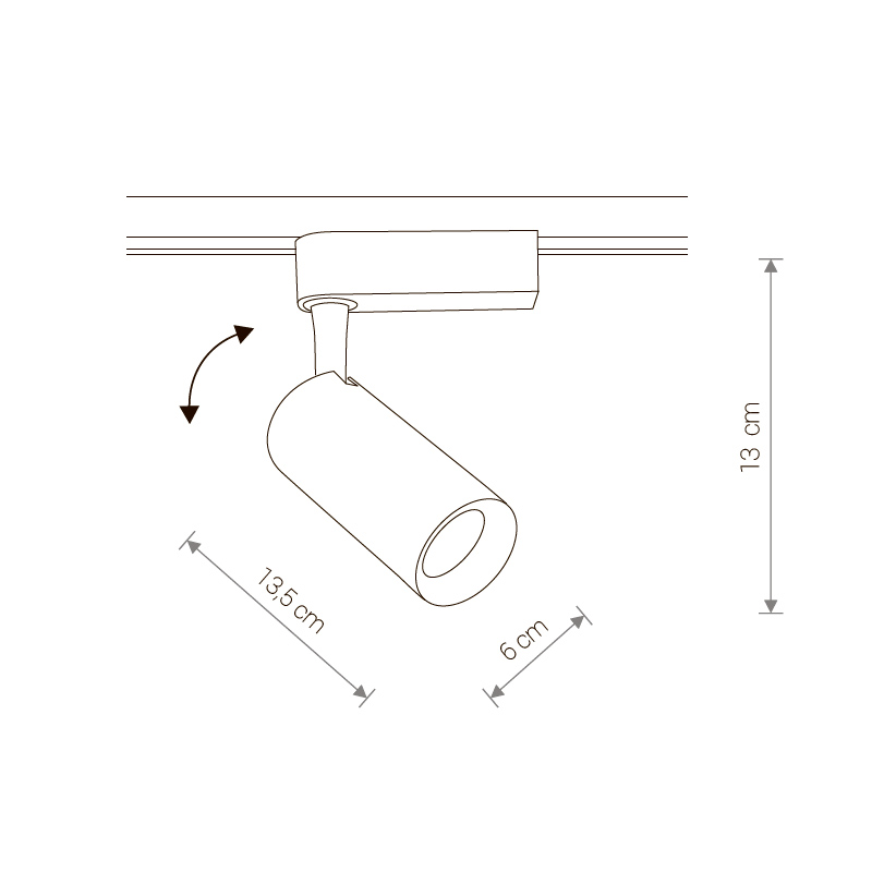 Трековий світильник PROFILE IRIS LED WHITE 20W, 4000K (9006), Nowodvorski - Зображення 9006--.jpg