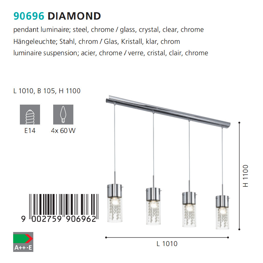 Люстра DIAMOND (90696), EGLO - Зображення 90696--.jpg