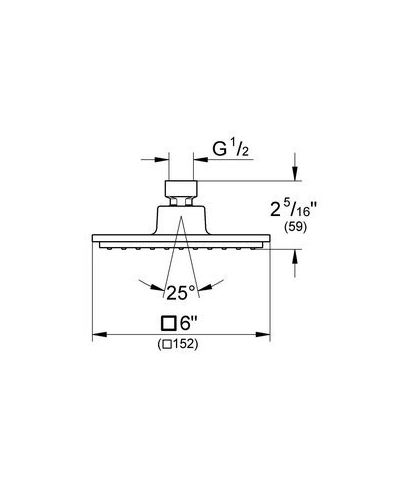Верхній душ Euphoria Cube 150 (27705000), Grohe - Зображення 906f3-27703.jpg