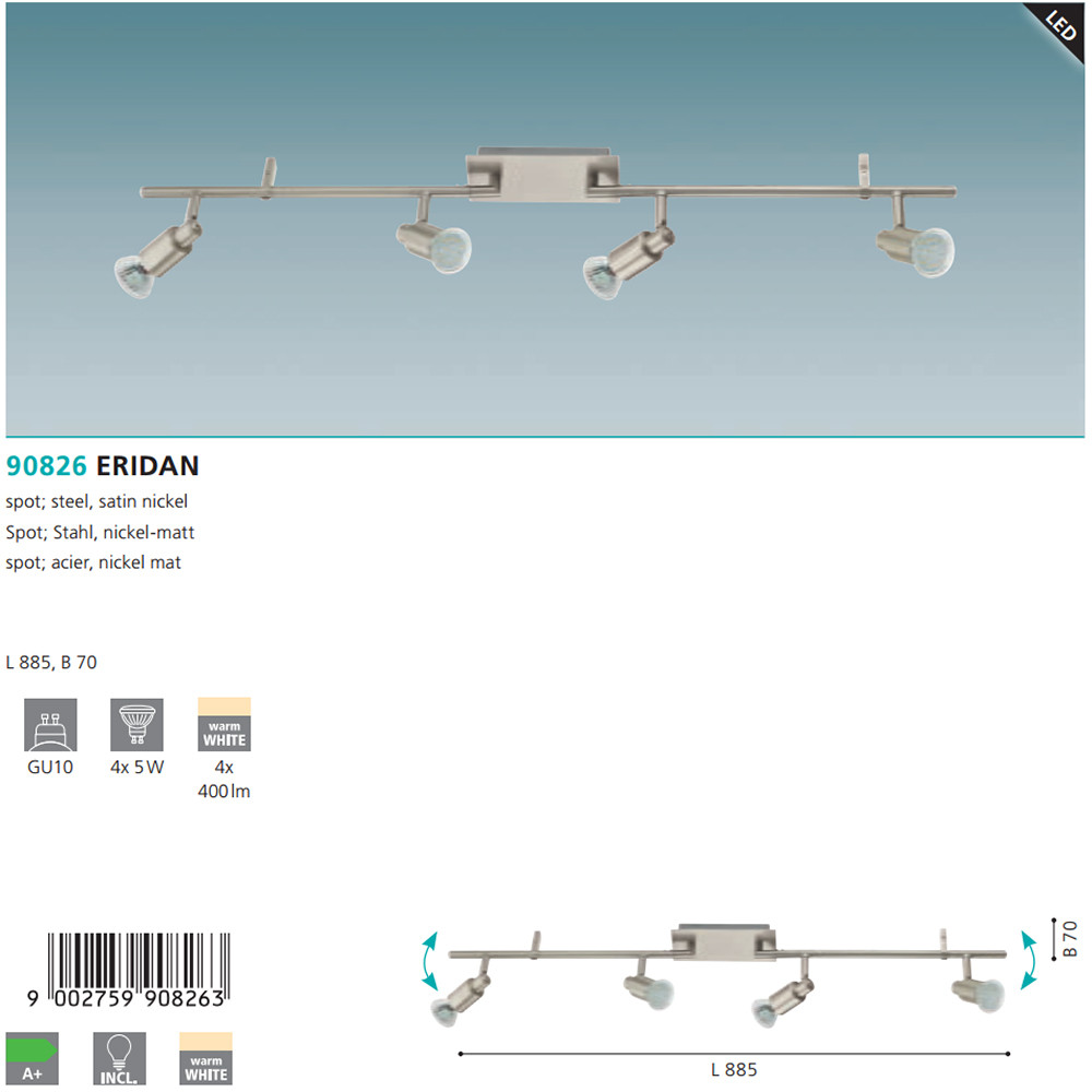 Спот ERIDAN (90826), EGLO - Зображення 90826-.jpg