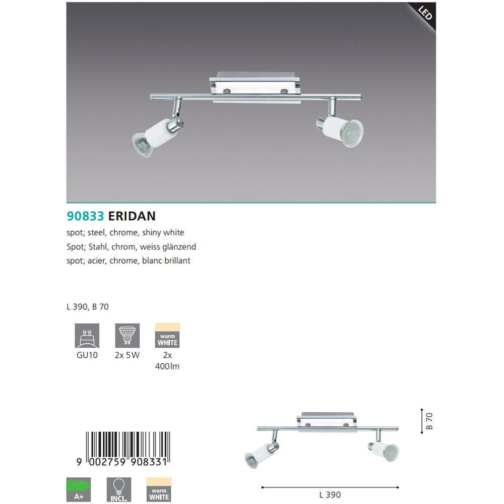 Спот ERIDAN (90833), EGLO - Зображення 90833-2.jpg