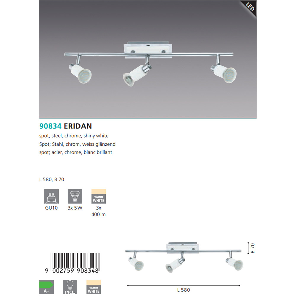 Спот ERIDAN (90834), EGLO - Зображення 90834-.jpg