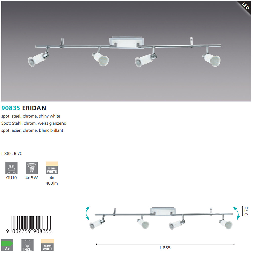 Спот ERIDAN (90835), EGLO - Зображення 90835-.jpg