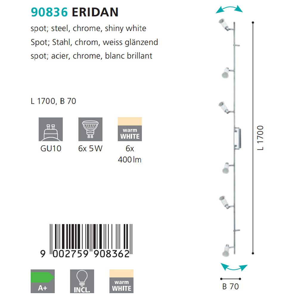 Спот ERIDAN (90836), EGLO - Зображення 90836-.jpg