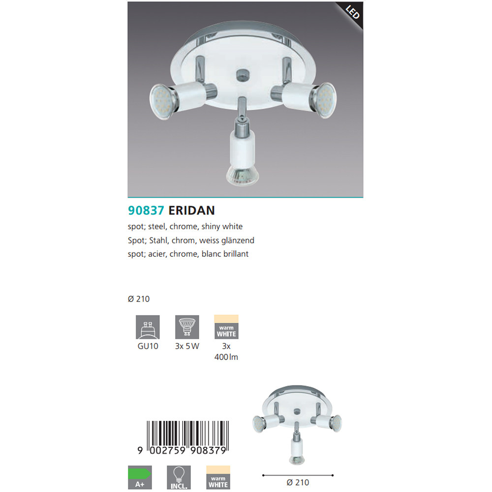 Спот ERIDAN (90837), EGLO - Зображення 90837-.jpg